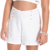 LASIE DETALHADA BRANCO CONJUNTO INFANTIL FEMININO CHIC BLUSA CROPPED + SHORTS LAISE COM FORRO na internet