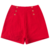 LASIE DETALHADA VERMELHO CONJUNTO INFANTIL FEMININO ELEGANTE NATAL BLUSA CROPPED + SHORTS FEMININO COM FORRO - loja online