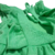 RUSTIQUE VERDE MENTA LISO VESTIDO INFANTIL DE MENINA MANGA CURTA BABADOS - Manulele Roupa Infantil