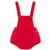 LASIE VERMELHO ROMPER MACAQUINHO DE BEBE MENINA FESTA COM FORRO - comprar online