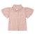 CAMISA SOCIAL FEMININA INFANTIL BRANCA OU ROSA COM GOLA E BORDADO - ROSE