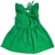 RUSTIQUE VERDE MENTA LISO VESTIDO INFANTIL DE MENINA MANGA CURTA BABADOS - comprar online