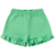 TECIDO ECOLÓGICO VERDE CONJUNTO INFANTIL DE MENINA CROPPED SHORTS na internet