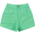 SHORTS INFANTIL FEMININO SARJA COM ELASTANO E PEDRAS DE STRASS - VERDE