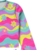 SUPLEX MULTICOLORIDO ESTAMPADO ONDAS NEON BIQUINI INFANTIL FEMININO BLUSA CROPPED + CALCINHA COM FORRO na internet