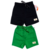 2 PEÇAS VERDE E PRETO SHORTS BEBE MENINO MOLETINHO CONFORTÁVEL