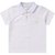 CAMISA POLO INFANTIL MASCULINA PREMIUM MALHA PIQUET COM BORDADO - BRANCO - comprar online