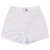 SARJA COM ELASTANO BRANCO SHORTS INFANTIL FEMININO COM PEDRAS DE STRASS - comprar online