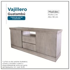 Vajillero en guatambú - 2m.