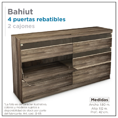 Bahiut 1,80m.- 4 puertas rebatibles 2 cajones en internet