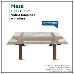 Mesa madera y vidrio - Mod. M17