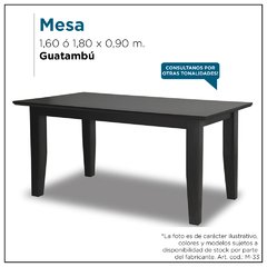 Mesa en guatambú - Mod. M33