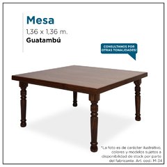 Mesa en guatambú - Mod. M34