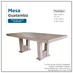 Mesa en guatambú - Mod. M45