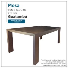 Mesa en guatambú - Mod. M48