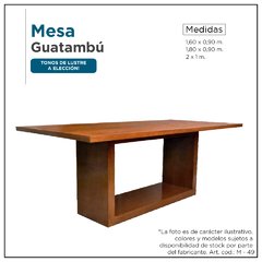 Mesa en guatambú - Mod. M49