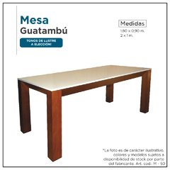 Mesa en guatambú - Mod. M50