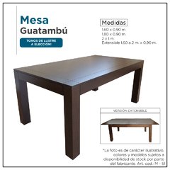 Mesa en guatambú - Mod. M51