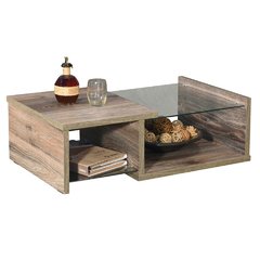 Mesa de living con vidrio - comprar online