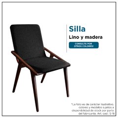 Silla madera y lino - Mod. S16