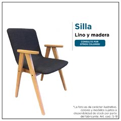 Silla madera y lino - Mod. S18