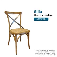 Silla hierro y madera - Mod. S27