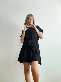 vestido camisero crepe - comprar online