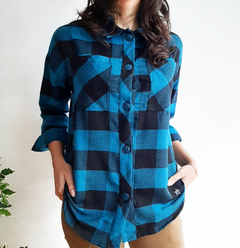 Sobre camisa Cuadros Blue - comprar online