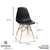 Cadeira Eames Eiffel Base de Madeira Or Design - 1102 B - ALFAIA DECOR - MÓVEIS A PRONTA ENTREGA