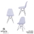 Cadeira Eames Eiffel Transparente com Base Cromada 1101 - Or Design - loja online