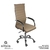 Cadeira para Escritório Alta Feita em Couro Sintético Sistema Relax e Base Giratória Office Florença 3322A - OR Design - comprar online