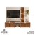 Imagem do Estante Home Theater Ripado 3D Para TV de até 55" Polegadas com LED Incluso - New Cross