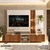 Estante Home Theater Ripado 3D Para TV de até 55" Polegadas com LED Incluso - New Cross