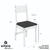 Conjunto de Mesa com 04 Cadeiras - Milano 1,08 m - loja online