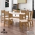 Conjunto de Mesa com 06 Cadeiras - Milano 1,55 m