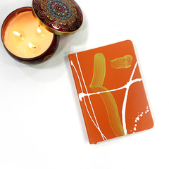 Caderneta Laranja com Dourado 2 - comprar online