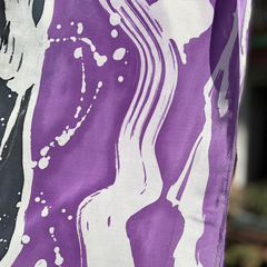 Echarpe de seda violeta na internet