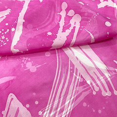 Imagem do Lenço de seda pintado à mão rosa