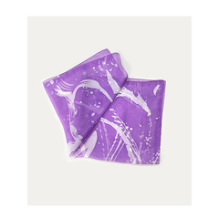 Lenço de seda pintado à mão violeta - comprar online