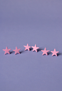 Topos estrella rosada - picaresca accesorios