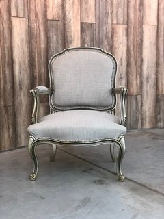 sillón Luis XV plata