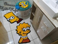 JOGO DE BANHEIRO 3 PEÇAS - SIMPSON BART E LISA