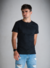 Remera Henley de jersey lisa entallada - tienda online