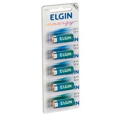 Bateria Alcalina Elgin Energy A23 12v Pack com 5 Unidades - 82195