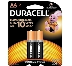 Pilha Duracell Alcalina AA com 2 unidades - MN1500B2