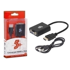 Adaptador ChipSce HDMI para VGA c/ áudio - 075-0823