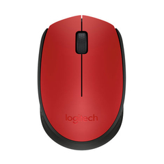 Mouse Logitech Sem Fio 1000DPI M170 Vermelho - 910-004639