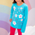 Pijama Elemento Art. 2487 Nena Algodón Estampado "Smile" T. 2 al 14 - Invierno 2024