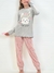 Pijama Lencatex Art. 24901 Niña algodón estampado "time to love" T. 4 al 16 - Invierno 2024 en internet