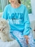 Pijama Emmy Art. 6115 Dama algodón cuello redondo pantalón recto estampado "love you more" S al XL - Invierno 2024 - comprar online